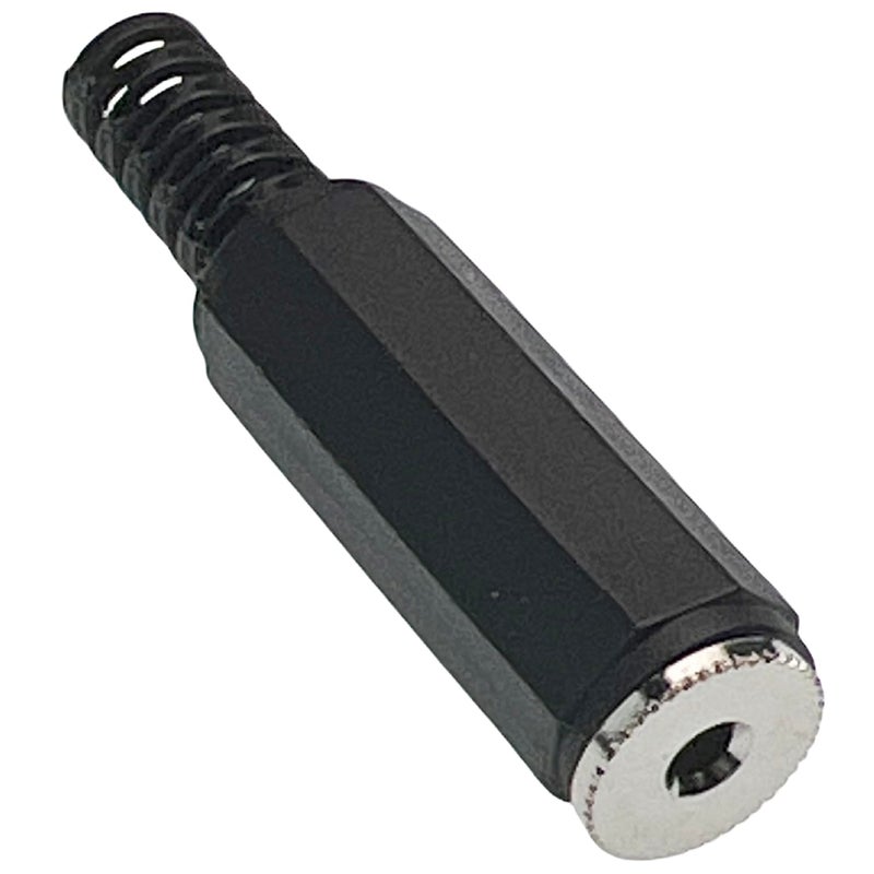 CESS 2.5mm Stereo Female Balanced TRS Plug Jack Socket Connectors, Soldering Type, 10 Pack, Matte Black Hexagonal Plastic Housing - Image 4